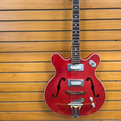 Crestwood Astral II 1970's Red Jack White Played one Made in Japan image 2