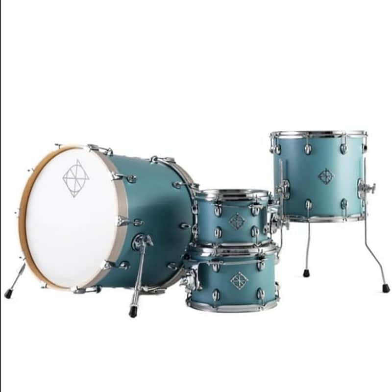 Dixon Cornerstone Maple 4pc Shell Pack Quetzal Blue, Mint image 1