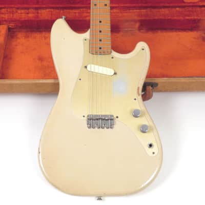 1957 Fender Musicmaster - Desert Sand - Anodized Pickguard - V Neck Profile image 1