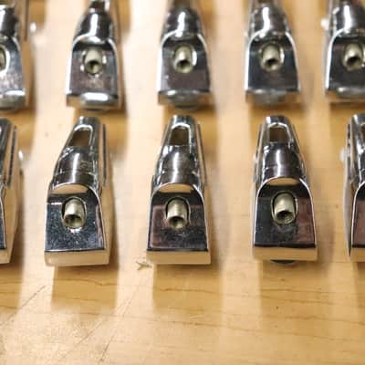 Remo Chrome Tom Drum Lugs 16pk Vintage 1980's image 8