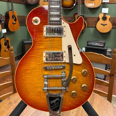 2004 Gibson Custom Shop Historic Collection '59 Les Paul Standard Flametop Reissue Heritage Cherry Sunburst R9 image 2