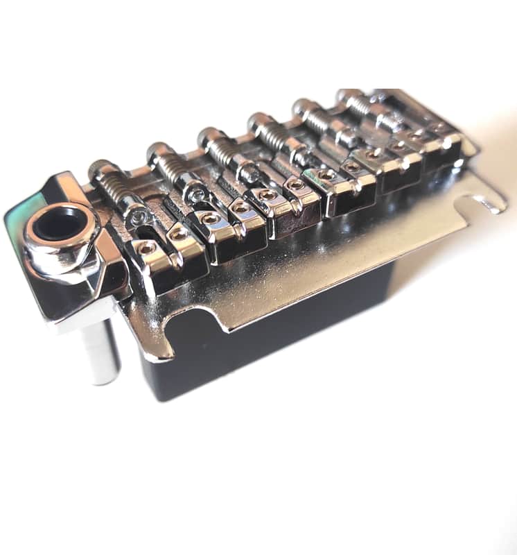 Strat style chrome tremolo 56mm, 2 points, innovative saddles image 1