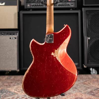 Novo Custom Shop Serus J Medium Distress Electric Guitar - Candy Apple Red with Gig Bag image 8