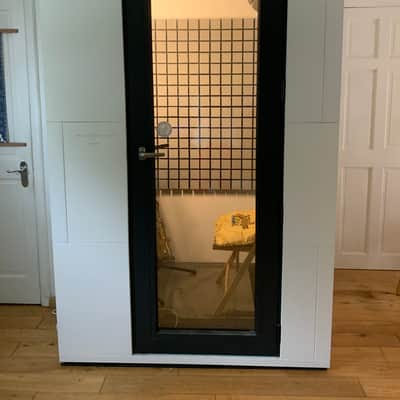 Studio Bricks accoustic sound proofed recording/practice booth Studio Bricks one 2021 White image 3
