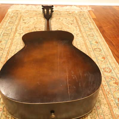 1935 Roundup Supertone Gene Autry Acoustic Guitar with Original Case Worldwide Shipping image 15