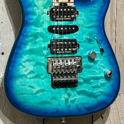 NEW Charvel MJ San Dimas Style 1 HSH FR M QM  Caribbean Burst , Support Small Business This is a Package Bundle, Best Deal On the Planet ! image 3