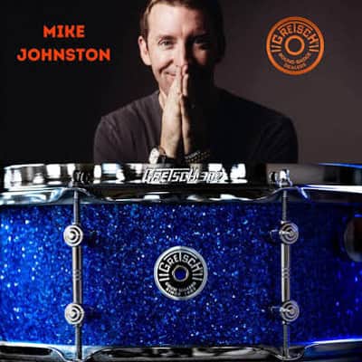 Limited Edition Gretsch Mike Johnston 5.5x14" Brooklyn Standard Snare Drum in Blue Glass image 8