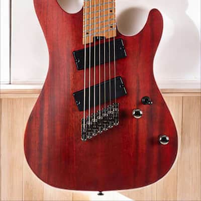 Cort KX307MS 7-String Multi-Scale (25.5Ã‚ 27Ã‚) - Open Pore Mahogany image 1