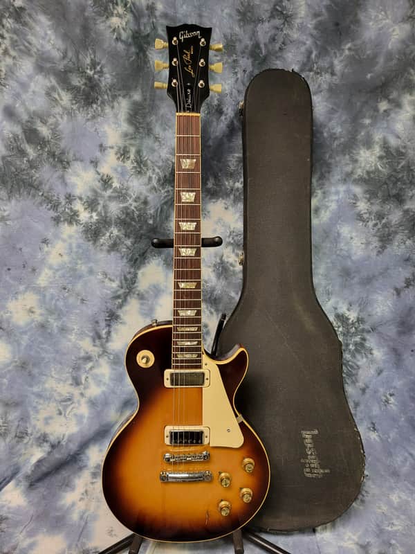 Video Demo Vintage 1973 Gibson Les Paul Deluxe Sunburst Mini Humbuckers Pro Setup New Strings Original Hardshell Case image 1