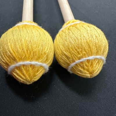 Mike Balter 21B Pro Vibe Series Mallets, Birch, Yellow - EXCELLENT image 6