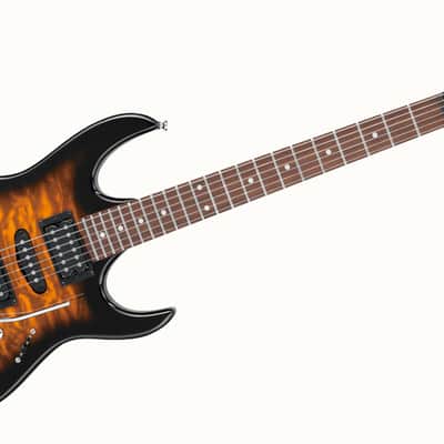 Ibanez GRX70QA-SB Quilt Top Electric Guitar – Sunburst 2025 - Sunburst image 1