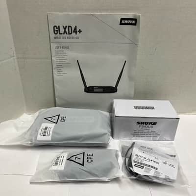 Brand New Shure GLXD14+/93 P93 WL93 Lavalier Microphone Presenter Digital Wireless System Z3 Dual Band 2.4 5.8 GHz GLX-D+ GLXD4+ Tabletop Receiver GLXD1+ Bodypack Transmitter PS43-US Power Supply SB904 Lithium-Ion Rechargeable Battery image 7