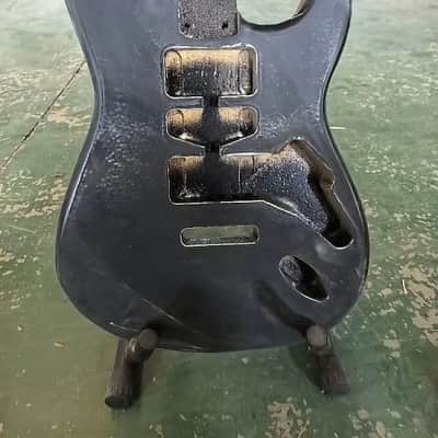 Black Poplar Wood Guitar Strat Style Body DIY Project image 1