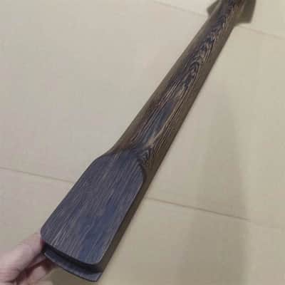 Lefty Wenge Wood Guitar Strat Style Neck, 22 Frets Fingerboard image 5