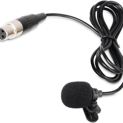 Lavalier Lapel Microphone with Mini XLR Jack, Hand-Free Clip-on Lapel Mic Compatible with Wireless Mic System UHF bodypacks Voice Amplifier image 1
