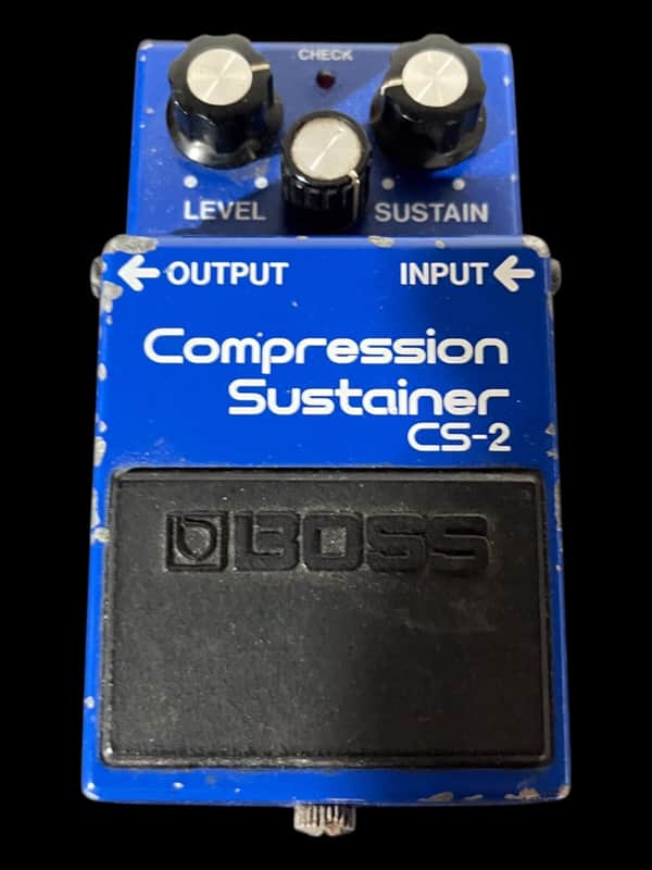 Boss CS-2 Compression Sustainer (Black Label) 1981 - 1989 - Blue X9235 image 1