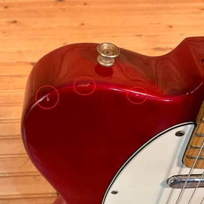 Fender 1980-1981 Standard Telecaster Electric Guitar USED - Red image 9
