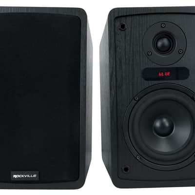 2 Rockville ELITE-5B V3 Black 800w Home Audio 5.25" Bluetooth Bookshelf Speakers image 2