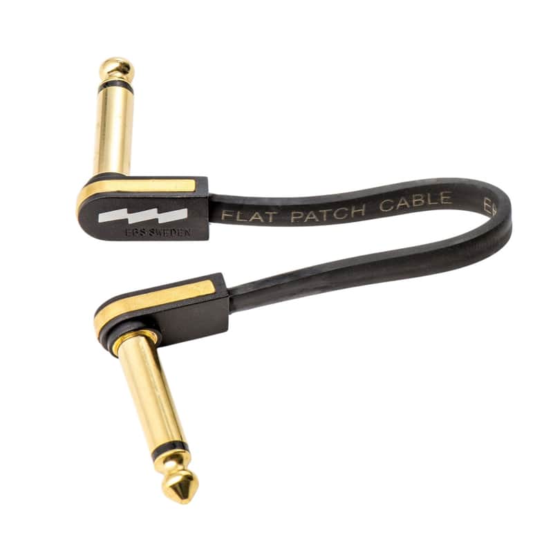 EBS PG-10 Premium Gold Flat Patch Cable Low Profile Ultra Compact 10 cm 4 in image 1