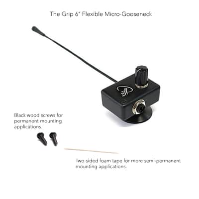 AUDITORIUM ACOUSTIC GUITAR PICKUP with 6" FLEXIBLE MICRO-GOOSE NECK by Myers Pickups image 3