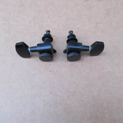 Pair of Locking Black Guitar Tuners image 2