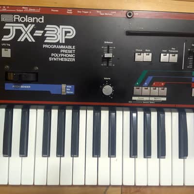Roland JX-3P 61-Key Programmable Preset Polyphonic Synthesizer 1983 - 1985 - Black image 2