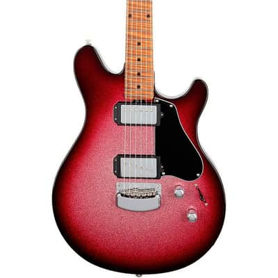Ernie Ball Music Man Valentine Electric Guitar, Maroon Sparkle Burst - NEW! image 2