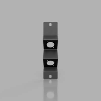 1 Module 2x D Cut-out for Fibre (Black) image 2