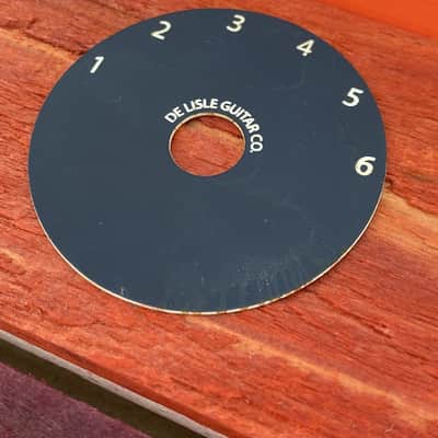 Real Life Relics De Lisle Guitar Co  Aged Black Varitone Selector Ring    [CC3] image 3