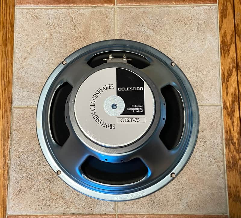 Celestion T3760 G12T-75 12" 75-Watt 16 Ohm Replacement Speaker 2010s - Silver image 1