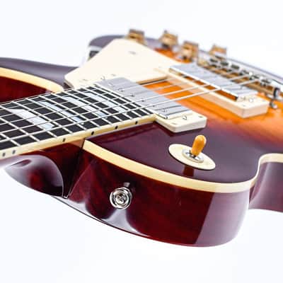 Epiphone Inspired by Gibson Custom 1959 Les Paul Standard Reissue Deep Cherry Sunburst image 10