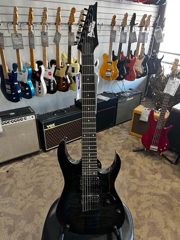 Ibanez GRG7221QA-TKS Gio with Purpleheart Fretboard 2020 - Present - Transparent Black Sunburst image 1
