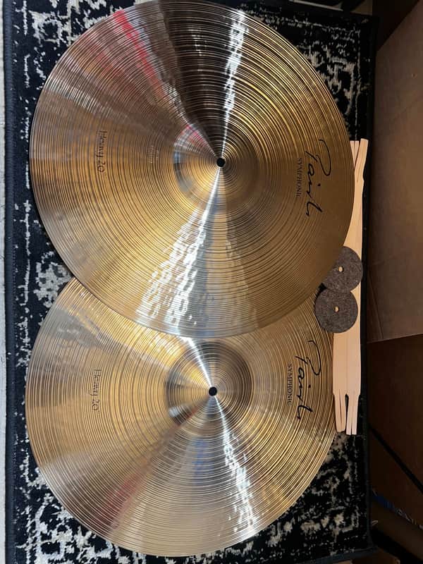 Mint Paiste 20” Signature Symphonic Heavy Cymbals pair image 1