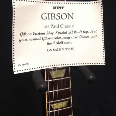 Gibson Custom Shop Les Paul Classic  Rose Quilt Top - RARE! image 3