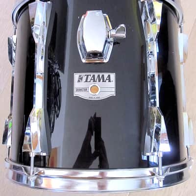 12" x 11" Tama Granstar Tom Drum, Jet Black Wrap - Vintage image 3