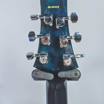 2014 Schecter USA Custom Shop Hollywood Classic Black Ocean HH SuperRock #14-09014 image 5