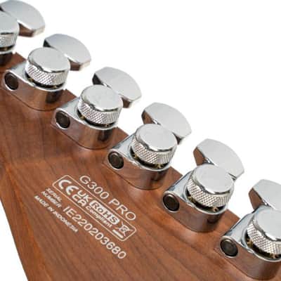 Cort G300PROMGD G Series 300 Pro Double Cutaway - Metallic gold image 4