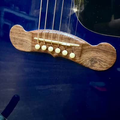 1998 Gibson EC-10 Standard Acoustic/ Electric Beale Street Blue Lacquer image 4