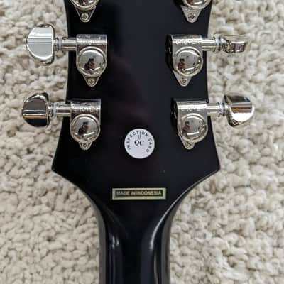 Epiphone Emperor Swingster Semi Hollow Guitar w/Bigsby, Black Aged Gloss image 3