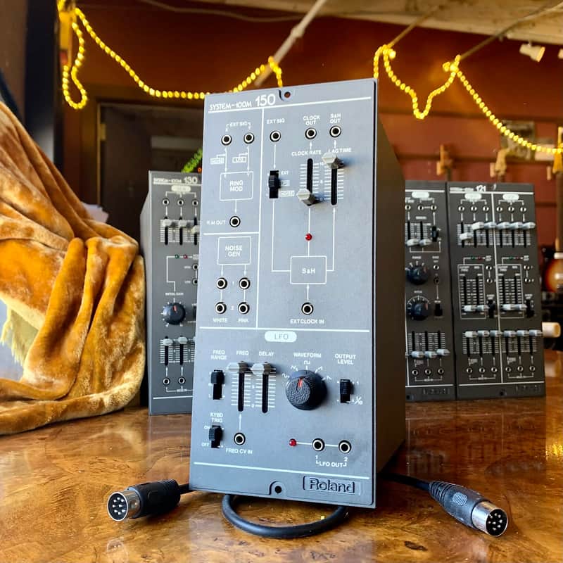 Roland System 100m module 150 LFO Ring mod noise S&H 1980 Grey original vintage analog synth japan modular synthesizer image 1