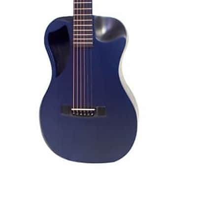 Journey Instruments OF660  Carbon Fiber Collapsible Travel Guitar w/Bag & Pickup Blue image 5