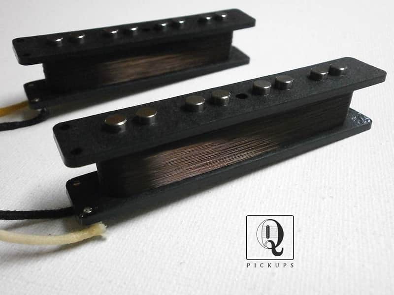 Jazz Bass Pickups Vintage Correct Hand Wound Alnico 5 SET Q pickups 1963 64 65 Custom Shop Fender image 1