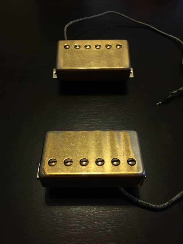 Gibson 490R and 498T Humbucker Pickups Gold image 1