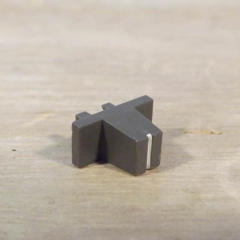 Roland TR-707 parts - Slider cap (grey / white) image 1