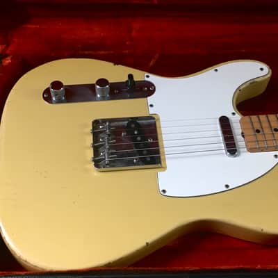 LEFTY! Vintage 1968 Fender Telecaster Guitar Maple Cap Neck Blonde Nitro Light Swamp Ash Solid Body 7 lb HSC Rare image 17