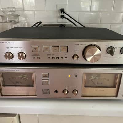 Luxman Amp, Pre Amp M02 ,C02 1980’d - Gray image 1