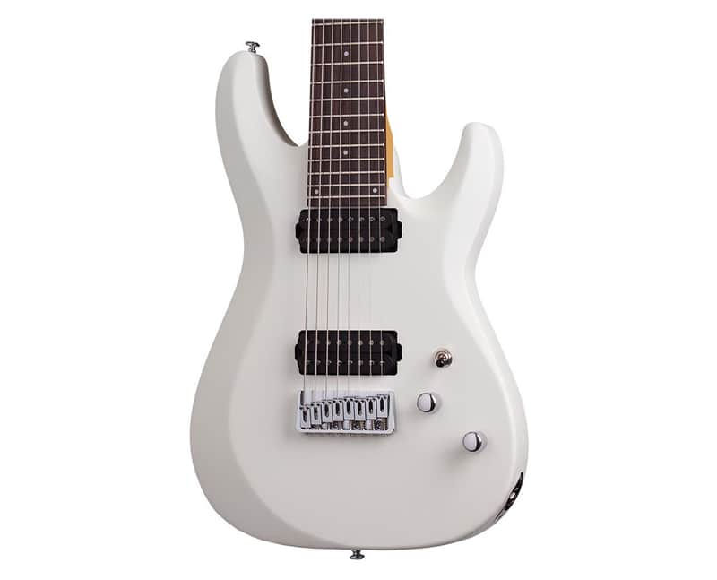 Schecter C-8 Deluxe 8-String Electric Guitar - Satin White - Open Box image 1