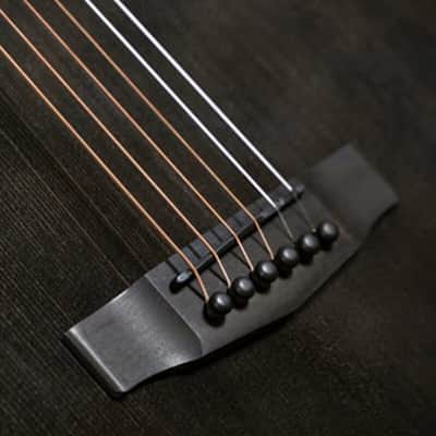 Cort Masterpiece Series Modern Black Acoustic-Electric Guitar - Stunning Trans Black Gloss Finish w/ Case image 25