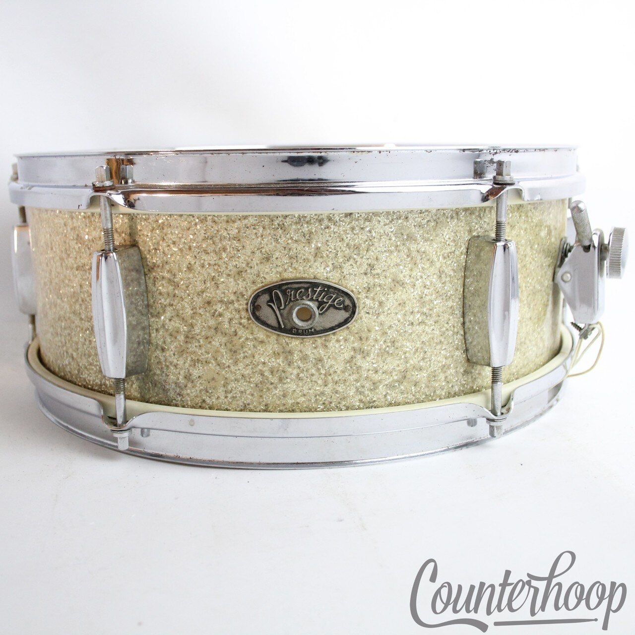 Hoshino Kougyou Prestige14x5"Snare Drum Silver Sparkle 3ply Shell Vintage 60s* — main photograph