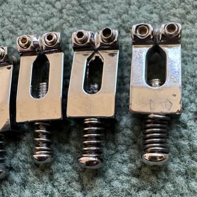 Ibanez Bridge saddles 6pcs 1970s-2000s - Chrome image 3